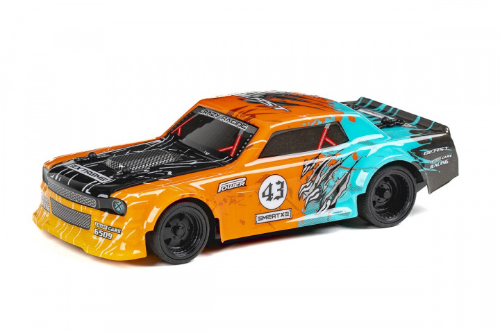 TEC-TOY Beast Racing 1:24 2,4GHz, oranje in de groep SPEELGOED, KINDER- & BABYPRODUCTEN / Op afstand bestuurbaar / Afstand bestuurbare auto\'s bij TP E-commerce Nordic AB (C86649)