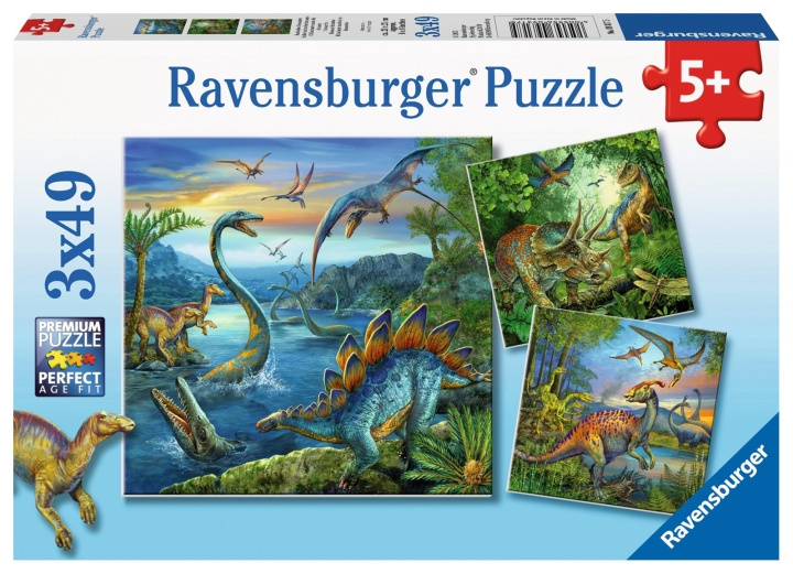 Ravensburger Dinosaur Facination 3x49p - 09317 in de groep SPEELGOED, KINDER- & BABYPRODUCTEN / Speelgoed / Puzzels bij TP E-commerce Nordic AB (C86655)