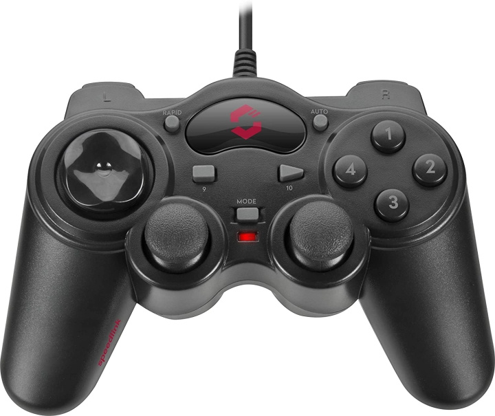 Speedlink Thunderstrike Gamepad - voor PC, zwart in de groep HOME ELECTRONICS / Spelconsoles en accessoires / Overige games bij TP E-commerce Nordic AB (C86671)