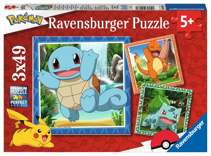 Ravensburger Pokémon 3x49p - 05586 in de groep SPEELGOED, KINDER- & BABYPRODUCTEN / Speelgoed / Puzzels bij TP E-commerce Nordic AB (C86683)