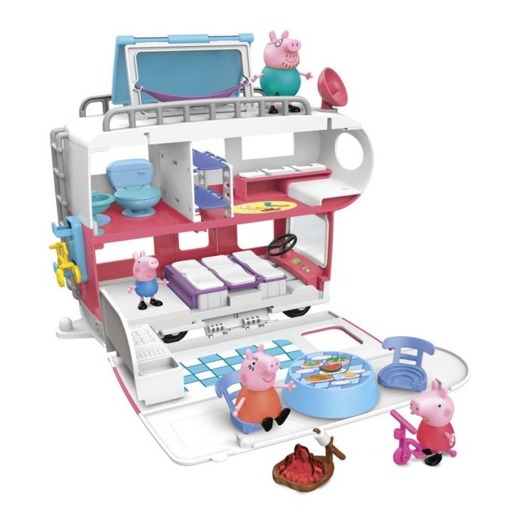 Peppa Pig Familie Camper (F2182) in de groep SPEELGOED, KINDER- & BABYPRODUCTEN / Speelgoed / Figuren & miniaturen bij TP E-commerce Nordic AB (C86726)