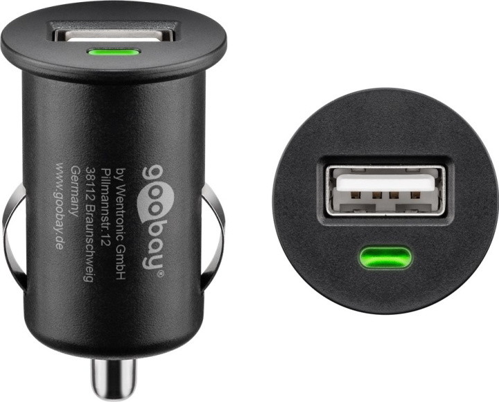 Goobay Biladdare (5 W) 5 W max. 1,0 A (12/24 V) 1x USB in de groep SMARTPHONE & TABLETS / Opladers & Kabels / Autoladers / Autoladers USB bij TP E-commerce Nordic AB (C86837)