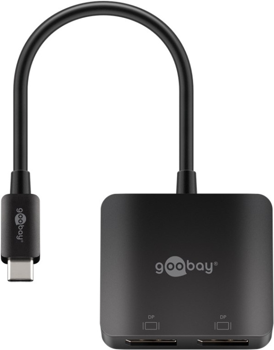 Goobay USB-C™-adapter till 2x DisplayPort™ utökar en USB-C™-port med två DisplayPort™-portar in de groep COMPUTERS & RANDAPPARATUUR / Computerkabels / DisplayPort / Adapters bij TP E-commerce Nordic AB (C86869)