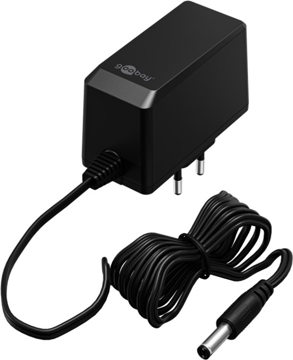 Goobay 12 V nätdel (27 W / 2,25 A) med centrumstift (han) 5,5 mm x 2,1 mm in de groep HUISHOUDEN & TUIN / Elektriciteit & Verlichting / Stroomadapters bij TP E-commerce Nordic AB (C86887)