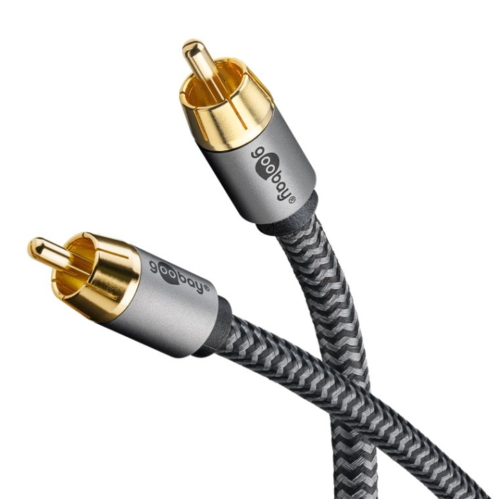 Goobay Mono RCA-kabel, 2 m Cinch kontakten (woofer, Center) > Cinch kontakten (woofer, Center) in de groep HOME ELECTRONICS / Kabels & Adapters / RCA / Kabels bij TP E-commerce Nordic AB (C86898)