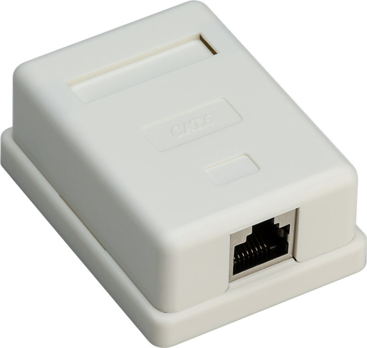 Goobay 1-port RJ45-kopplingsdosa, CAT 6, STP, vit skärmad in de groep COMPUTERS & RANDAPPARATUUR / Computerkabels / Netwerkkabels / Adapters & Geleiderverbindingen bij TP E-commerce Nordic AB (C86922)