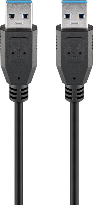 Goobay USB-A-kabel, USB 3.0, 0,5 m, svart USB 3.0 kontakt (typ A) > USB 3.0 kontakt (typ A) in de groep COMPUTERS & RANDAPPARATUUR / Computerkabels / USB / USB-A / Kabels bij TP E-commerce Nordic AB (C86926)