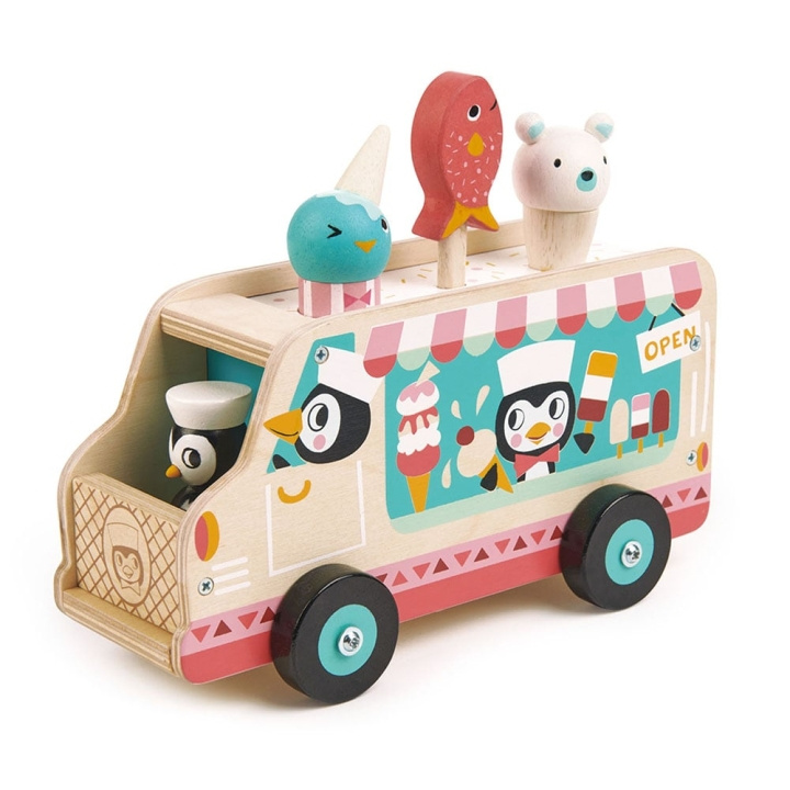 Tender Leaf Pinguïns Gelato bestelwagen - (TL8235) in de groep SPEELGOED, KINDER- & BABYPRODUCTEN / Speelgoed / Speelgoedauto\'s bij TP E-commerce Nordic AB (C87146)