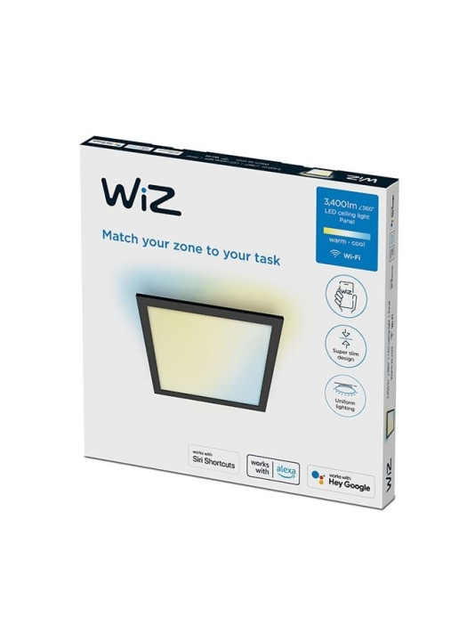 WiZ Panel WiZ Plafond SQ 36W Zwart 27-65K TW in de groep HUISHOUDEN & TUIN / Smart home / Slimme verlichting bij TP E-commerce Nordic AB (C87159)