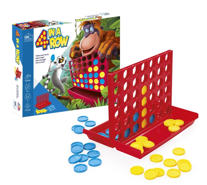 The Game Factory 4 op een rij (207004) in de groep SPEELGOED, KINDER- & BABYPRODUCTEN / Spelletje / Bordspellen bij TP E-commerce Nordic AB (C87165)