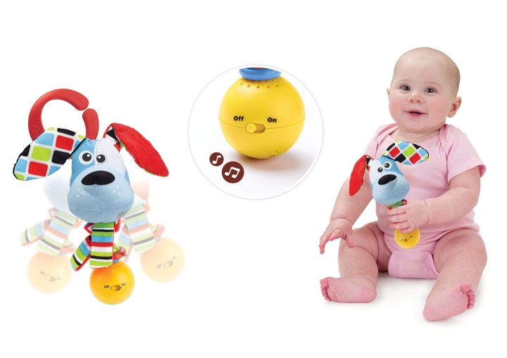 Yookidoo Shake Me Rammelaar Hond - (YO40134) in de groep SPEELGOED, KINDER- & BABYPRODUCTEN / Babyspeelgoed / Activiteitenspeelgoed bij TP E-commerce Nordic AB (C87202)