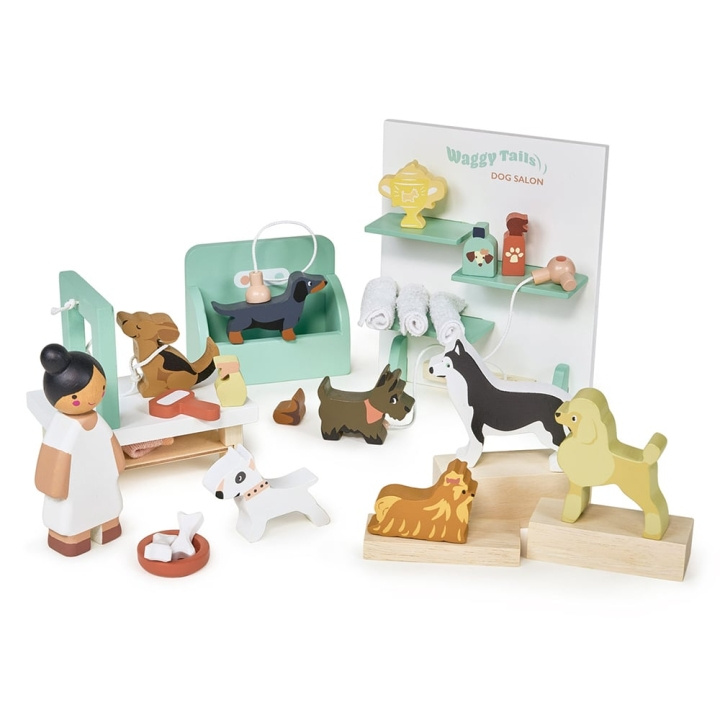 Tender Leaf Poppenhuisset - Waggy Tails Hondensalon - (TL8168) in de groep SPEELGOED, KINDER- & BABYPRODUCTEN / Speelgoed / Figuren, Miniaturen & accessoires bij TP E-commerce Nordic AB (C87259)