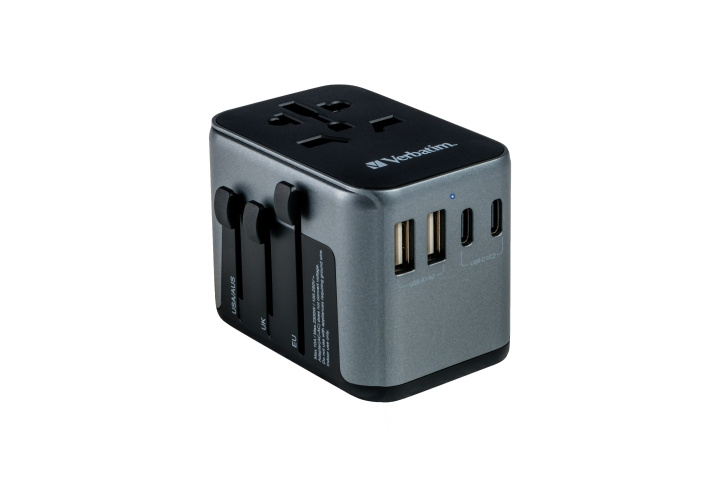 Verbatim Universele reisadapter UTA-03 PD30W/QC / 2xUSB / 2xType-C in de groep HUISHOUDEN & TUIN / Elektriciteit & Verlichting / Reisadapters bij TP E-commerce Nordic AB (C87324)