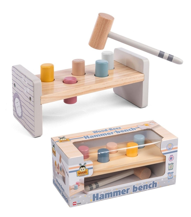 Wood Beez Hamerbank (55586) in de groep SPEELGOED, KINDER- & BABYPRODUCTEN / Babyspeelgoed / Activiteitenspeelgoed bij TP E-commerce Nordic AB (C87348)