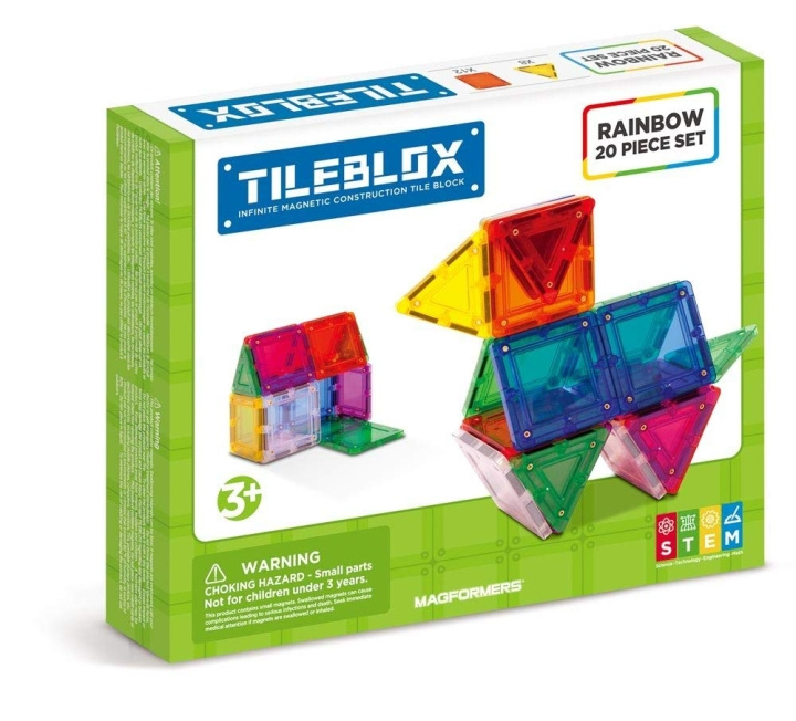 Tileblox Regenboog - 20-delige set (3201) in de groep SPEELGOED, KINDER- & BABYPRODUCTEN / Speelgoed / Bouwspeelgoed / Bouwblokken bij TP E-commerce Nordic AB (C87387)