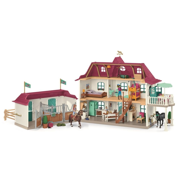 Schleich Horse Club - Lakeside Country House en Stal (42551) in de groep SPEELGOED, KINDER- & BABYPRODUCTEN / Speelgoed / Speelset bij TP E-commerce Nordic AB (C87499)