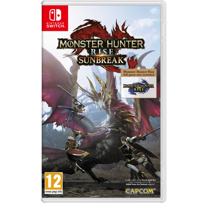 Capcom Monster Hunter Rise + zonsondergang in de groep HOME ELECTRONICS / Spelconsoles en accessoires / Nintendo Switch / Games bij TP E-commerce Nordic AB (C87532)