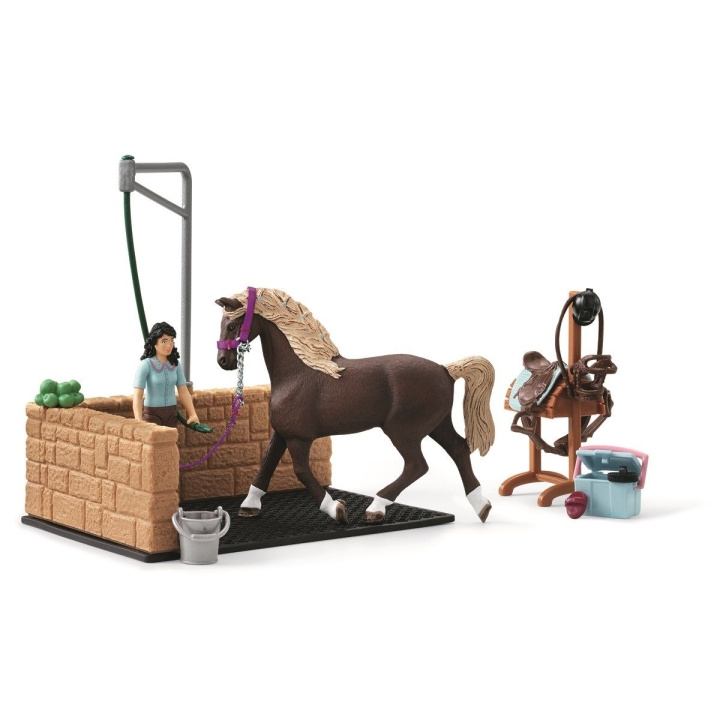 Schleich Paardenclub - Wasplaats met Emily & Luna (42438) in de groep SPEELGOED, KINDER- & BABYPRODUCTEN / Speelgoed / Speelset bij TP E-commerce Nordic AB (C87552)