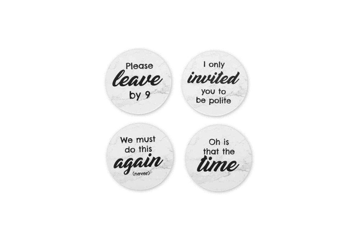 ThumbsUp Rude Coasters Set of 4 in de groep SPORT, VRIJE TIJD & HOBBY / Leuke dingen / Leuke dingen bij TP E-commerce Nordic AB (C87624)