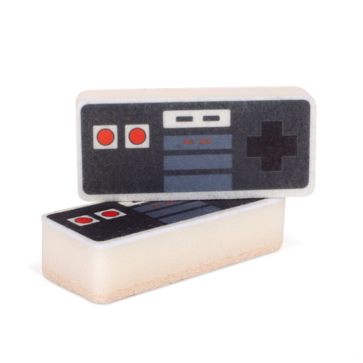 ThumbsUp Retro Controller Sponges Set of 2, with Scourer in de groep HUISHOUDEN & TUIN / Tuinproducten / Schoonmaak bij TP E-commerce Nordic AB (C87639)