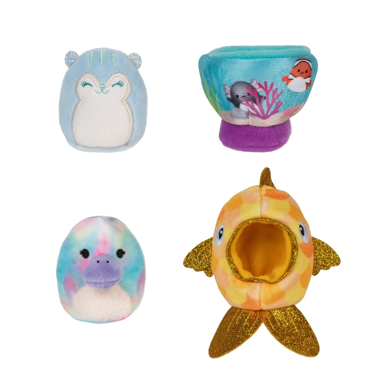 Squishmallows Squishville - accessoireset - Fishy Friends (2320057) in de groep SPEELGOED, KINDER- & BABYPRODUCTEN / Babyspeelgoed / Knuffels bij TP E-commerce Nordic AB (C87714)