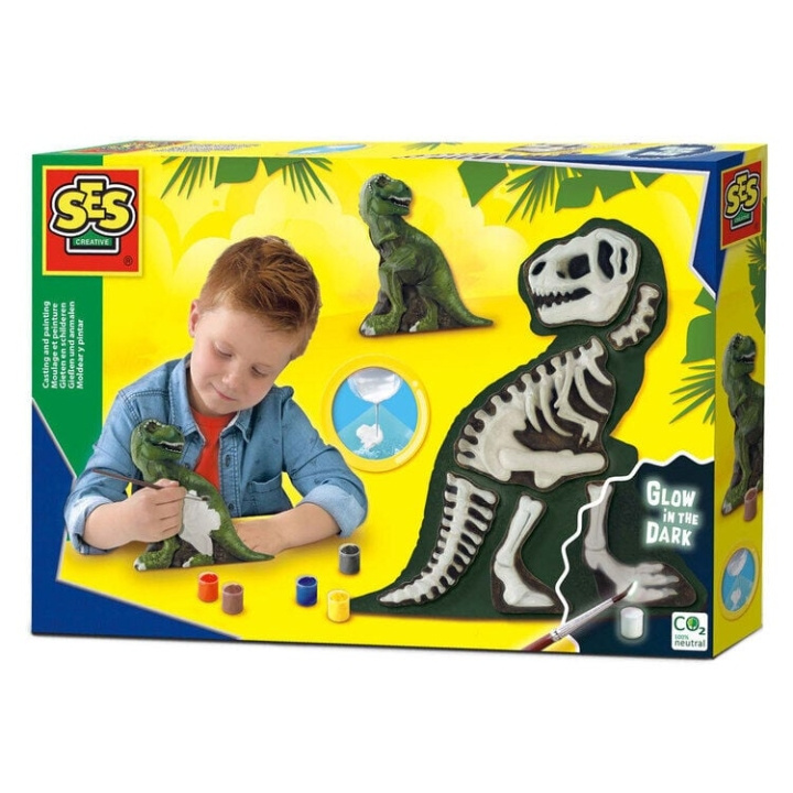 SES Creative Gieten en schilderen - T-Rex met skelet - (S14206) in de groep SPEELGOED, KINDER- & BABYPRODUCTEN / Speelgoed / Ambachten bij TP E-commerce Nordic AB (C87716)