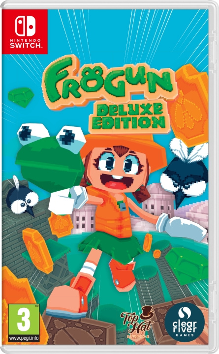 Clear River Games Frogun - Deluxe-uitgave in de groep HOME ELECTRONICS / Spelconsoles en accessoires / Nintendo Switch / Games bij TP E-commerce Nordic AB (C87726)