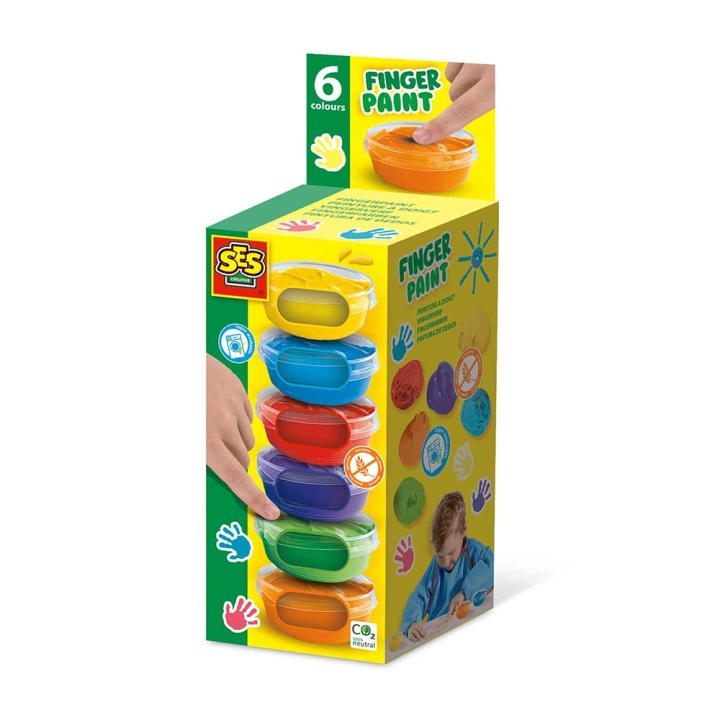 SES Creative Vingerverf 6x45ml - (S00398) in de groep SPEELGOED, KINDER- & BABYPRODUCTEN / Speelgoed / Tekenen & Tellen bij TP E-commerce Nordic AB (C87919)