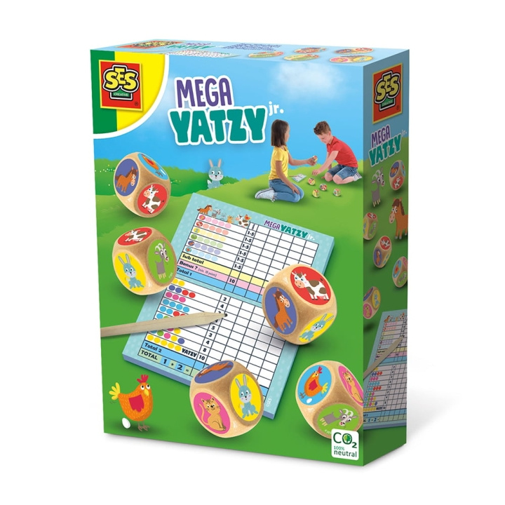 SES Creative Spel - Yatzy - Mega Junior - (S02294) in de groep SPEELGOED, KINDER- & BABYPRODUCTEN / Speelgoed / Bordspellen / Spellen voor buiten bij TP E-commerce Nordic AB (C87927)