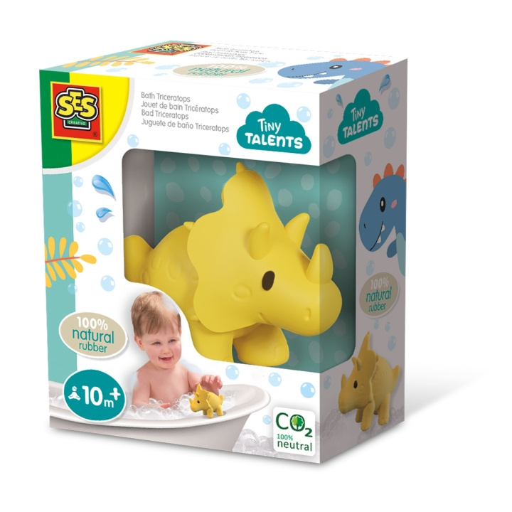 SES Creative Badtijd - Triceratops - natuurrubber - (S13212) in de groep SPEELGOED, KINDER- & BABYPRODUCTEN / Babygadgets / Bad bij TP E-commerce Nordic AB (C87935)