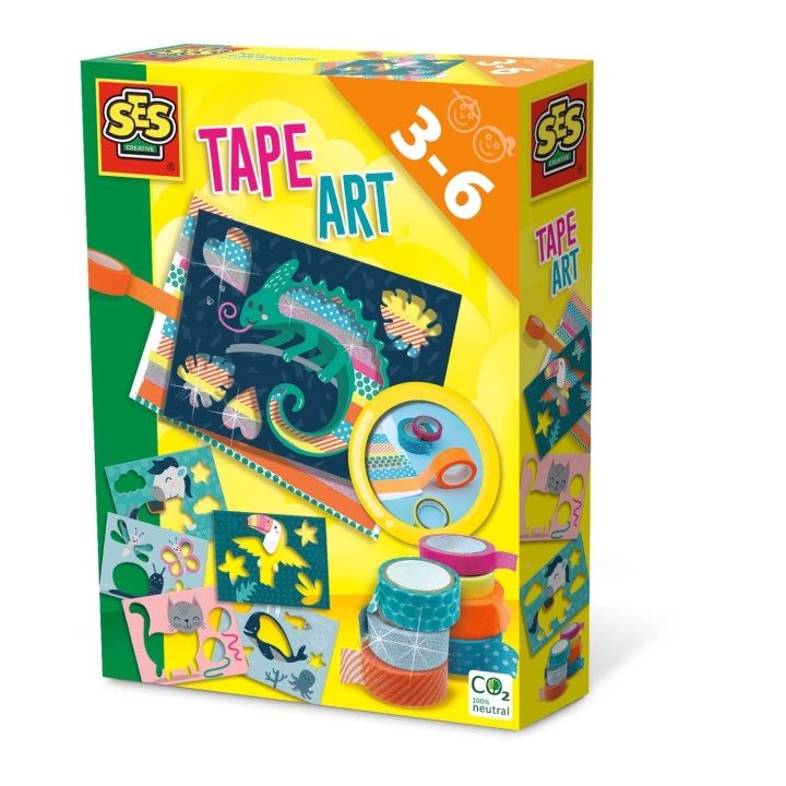 SES Creative Tape art dieren - (S14623) in de groep SPEELGOED, KINDER- & BABYPRODUCTEN / Speelgoed / Ambachten bij TP E-commerce Nordic AB (C88044)