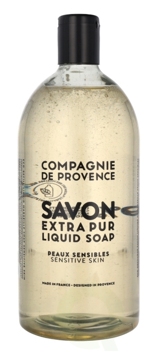 Compagnie De Provence Marseille Liquid Soap - Refill 1000 ml Sensitive Skin in de groep BEAUTY & HEALTH / Huidsverzorging / Lichaamsverzorging / Bad- en douchegels bij TP E-commerce Nordic AB (C88195)