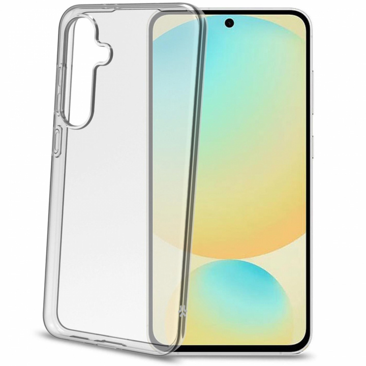 Celly Gelskin TPU Cover Galaxy S24 FE Transparent in de groep SMARTPHONE & TABLETS / Mobielbescherming / Samsung bij TP E-commerce Nordic AB (C88263)