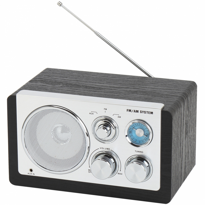 Denver AM/FM analog radio Svart in de groep HOME ELECTRONICS / Audio & Beeld / Thuisbioscoop, Hifi en Draagbaar / Radio & Wekkers / Draadloze audiozender bij TP E-commerce Nordic AB (C88267)