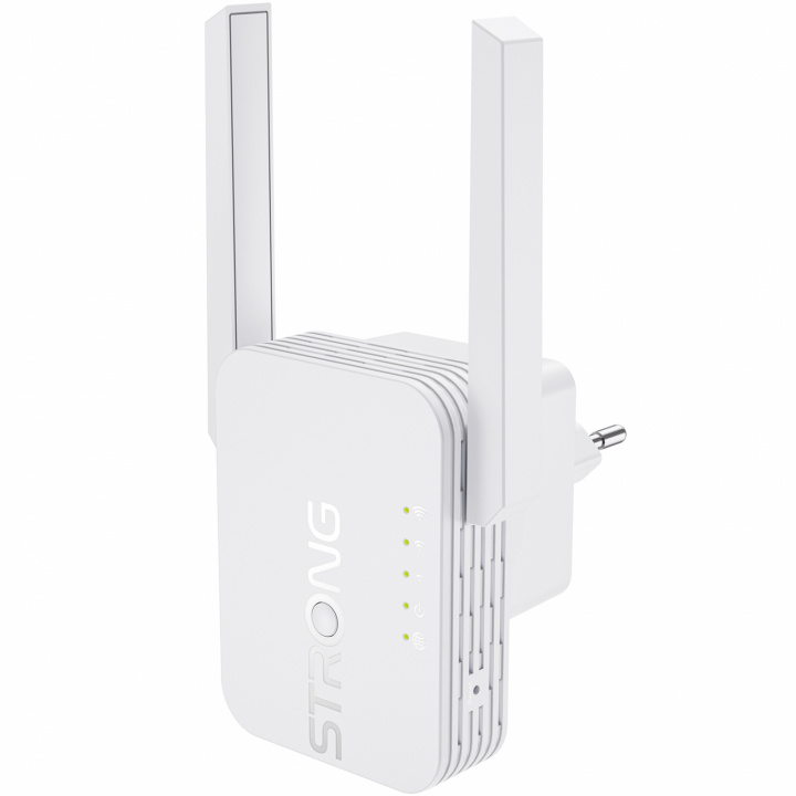 Strong Universal WiFi-Repeater 300 Mbit/s 2,4 GHz in de groep COMPUTERS & RANDAPPARATUUR / Netwerk / Toegangspunten bij TP E-commerce Nordic AB (C88275)