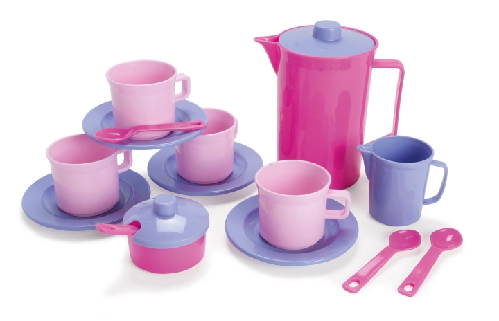 Dantoy Koffieset, Roze (4396) in de groep SPEELGOED, KINDER- & BABYPRODUCTEN / Speelgoed / Klein huis en rollenspel bij TP E-commerce Nordic AB (C88311)