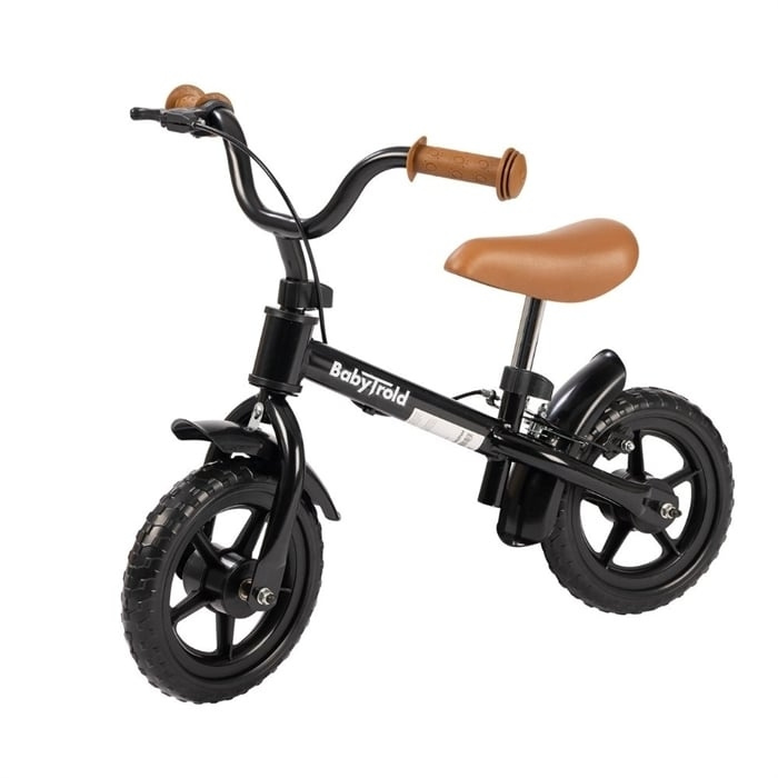 Babytrold Loopfiets - Zwart/Bruin in de groep SPEELGOED, KINDER- & BABYPRODUCTEN / Buitenspeelgoed / Fietsen & Steppen bij TP E-commerce Nordic AB (C88437)