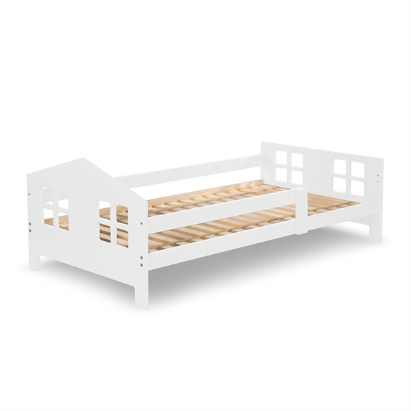 Babytrold Huisbed Junoir 80x160 cm - Wit in de groep SPEELGOED, KINDER- & BABYPRODUCTEN / Kinderkamer / Kinderbedden bij TP E-commerce Nordic AB (C88443)