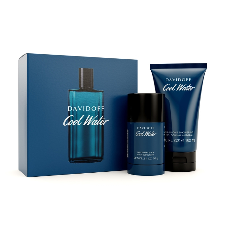 Davidoff Cool Water Man Deo Stick 70g + Douchegel 150 ml - Giftset in de groep BEAUTY & HEALTH / Cadeausets / Cadeausets voor hem bij TP E-commerce Nordic AB (C88538)