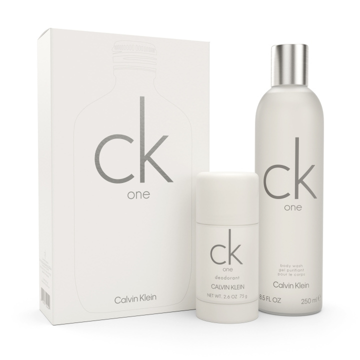 Calvin Klein CK One Deo Stick 75 ml + Body Wash 250 ml - Giftset in de groep BEAUTY & HEALTH / Cadeausets / Cadeausets voor hem bij TP E-commerce Nordic AB (C88546)