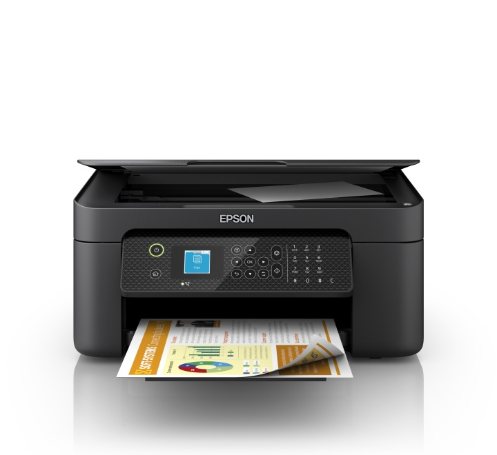 Epson WorkForce WF-2910DWF Compacte multifunctionele inkjetprinter in de groep COMPUTERS & RANDAPPARATUUR / Printers & Accessoires / Printers / 3D-printer en Accessoires / Skrivare bij TP E-commerce Nordic AB (C88549)