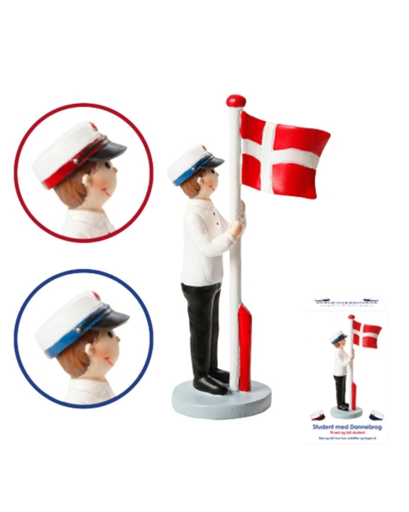 Det Gamle Apotek DGA - Student met vlag 12 cm - Jongen (9914067) in de groep SPORT, VRIJE TIJD & HOBBY / Leuke dingen / Leuke dingen bij TP E-commerce Nordic AB (C88556)