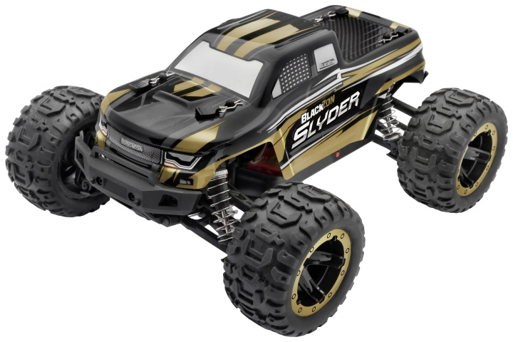 Blackzon Slyder MT 1/16e 4WD elektrische monstertruck - goud (540101) in de groep SPEELGOED, KINDER- & BABYPRODUCTEN / Op afstand bestuurbaar / Afstand bestuurbare auto\'s bij TP E-commerce Nordic AB (C88603)