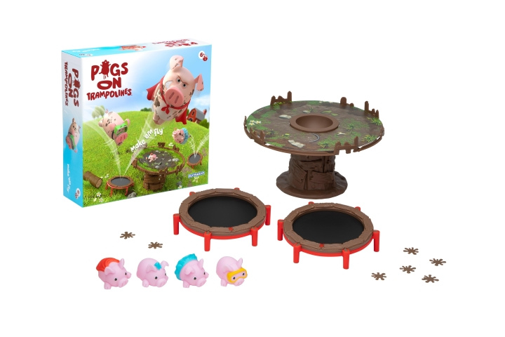 AMO TOYS Spelletjes - Varkens op trampolines (409229) in de groep SPEELGOED, KINDER- & BABYPRODUCTEN / Spelletje / Bordspellen bij TP E-commerce Nordic AB (C88681)