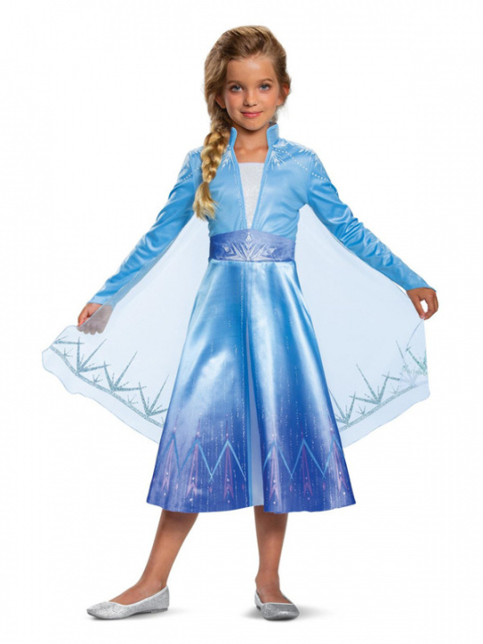 Disguise Elsa Reizen Deluxe - Maat 128 cm in de groep SPEELGOED, KINDER- & BABYPRODUCTEN / Speelgoed / Gemaskered kostuums bij TP E-commerce Nordic AB (C88771)