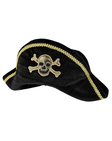 Den Goda Fen Fluwelen Piratenhoed Deluxe (F7580) in de groep SPEELGOED, KINDER- & BABYPRODUCTEN / Speelgoed / Gemaskered kostuums bij TP E-commerce Nordic AB (C88808)