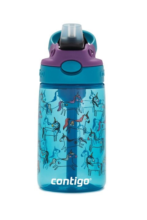 Contigo Easy Clean Kids Waterfles 420ml - Eenhoorns in de groep SPEELGOED, KINDER- & BABYPRODUCTEN / Eten & Drinken / Babyflessen & Accessoires bij TP E-commerce Nordic AB (C88855)