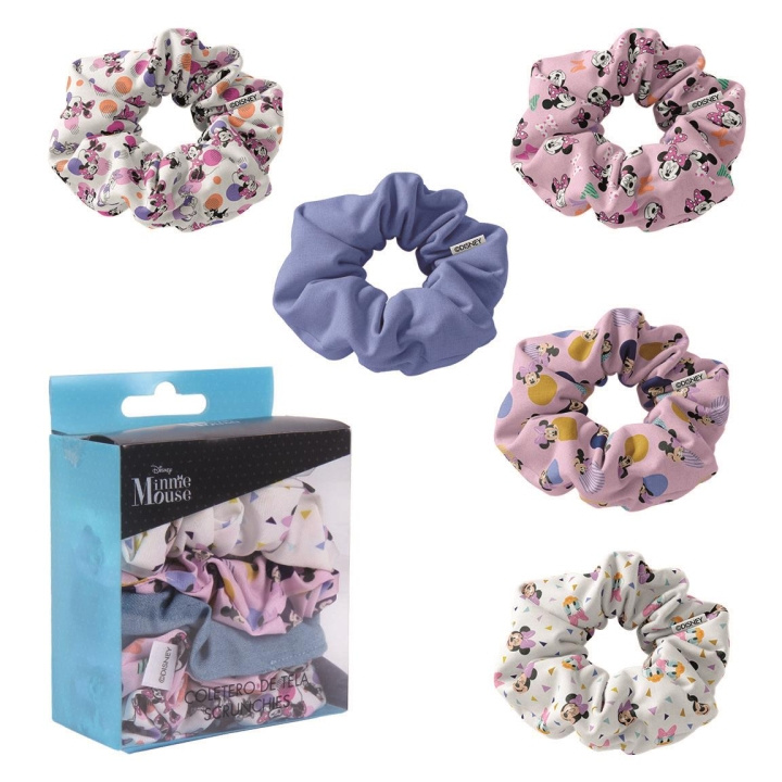 Cerda Haaraccessoires Scrunchies 5 stuks - Disney Minnie (2500001911) in de groep BEAUTY & HEALTH / Haar & Styling / Haaraccessoires bij TP E-commerce Nordic AB (C88925)