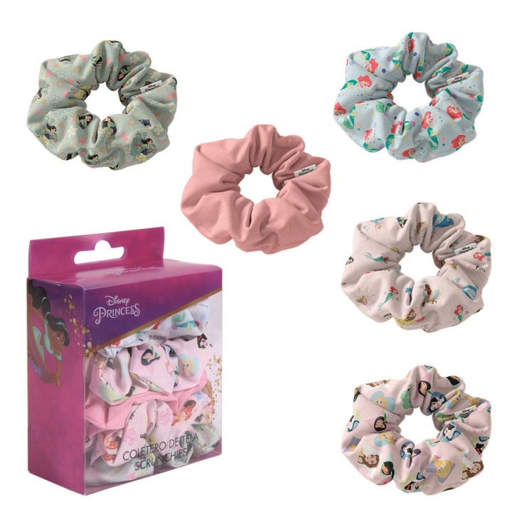 Cerda Haaraccessoires Scrunchies 5 stuks - Disney Princess (2500001913) in de groep BEAUTY & HEALTH / Haar & Styling / Haaraccessoires bij TP E-commerce Nordic AB (C88927)