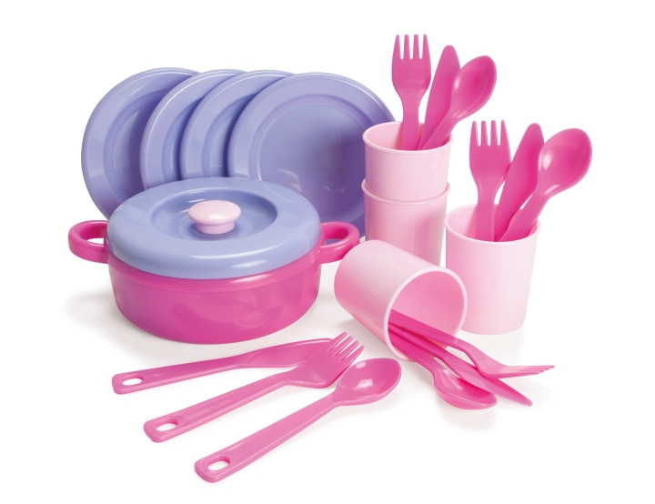 Dantoy Eetset, Roze (4397) in de groep SPEELGOED, KINDER- & BABYPRODUCTEN / Speelgoed / Klein huis en rollenspel bij TP E-commerce Nordic AB (C88958)